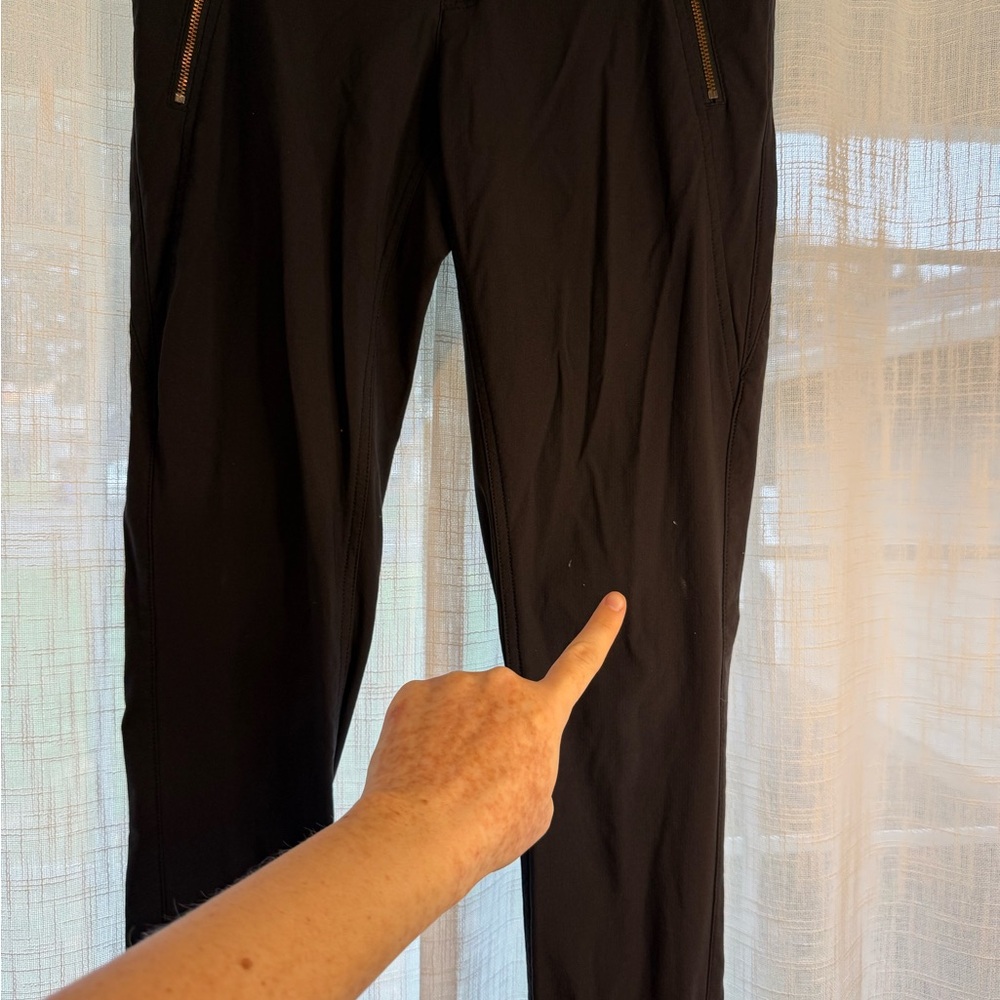 Athleta Black Activewear Pants size 2 Brooklyn Lined Jogger Zipper - Picture 6 of 16